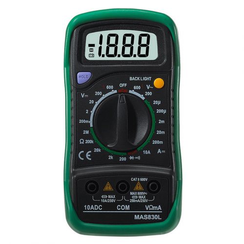 MAS830L Multifunctional Electrical Multimeter Digital Voltmeter Ammeter Ohmmeter