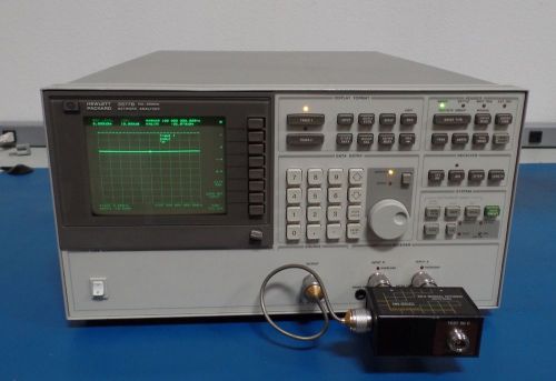 Agilent 3577B (3577A)  Network Analyzer 5Hz-200MHz w/ 35676-66301 50 ohm divider