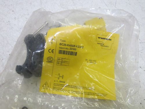 TURCK BC20-K40SR-FZ3X2 SENSOR 20-250VAC 1...20MM *NEW IN A FACTORY BAG*