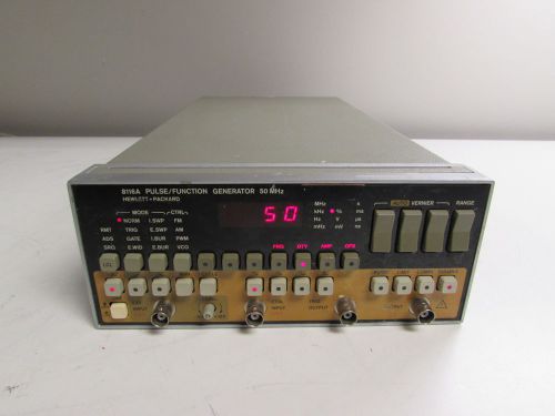 Agilent/Keysight/HP 8116A Programmable Pulse/Function Generator, 1 mHz - 50 MHz