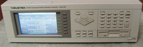 WAVETEK 295 50MHz SYNTHESIZED ARBITRARY WAVEFORM GENERATOR W/ARB CHANNEL MODULES