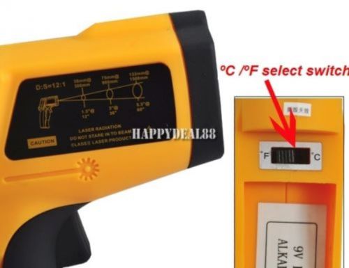 Digital thermometer gun -50 ?c~900 ?c infrared non-contact ir laser gm900vantech for sale