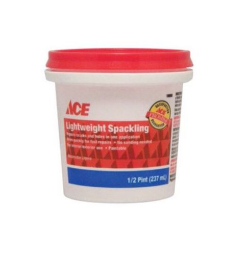 ACE ~ LIGHTWEIGHT Spackling Compound 1/2 Pint / 237ml - Half Pint ~ BRAND NEW!!!