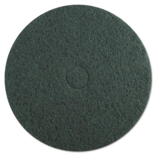 Premier 4020GRE Standard Floor Pads, 20&#034; Dia, Green, 5/carton