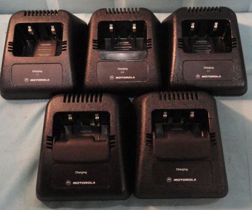 Lot of 5 Motorola Battery Charger NTN1174A NTN7160A TESTED 30-Day Warranty