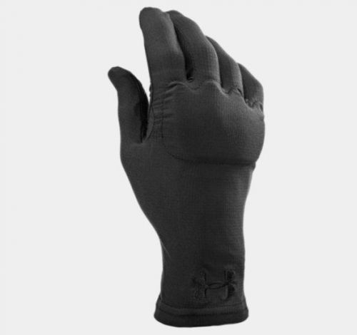 Under armour 1242664 men&#039;s small black tactical heatgear liner gloves for sale