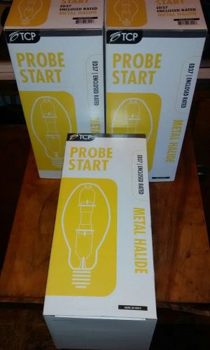 LQQK!!! 3 BRAND NEW PROBE START ED37 ENCLOSED RATED METAL HALIDE MH 400/U BULBS