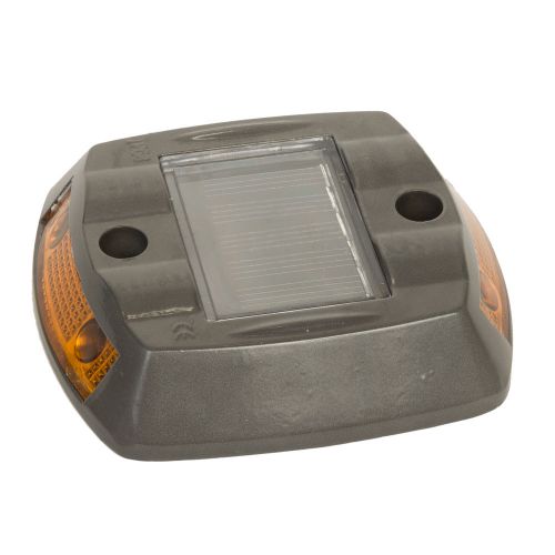 Yellow commercial grade aluminum solar road stud marker path dock light for sale