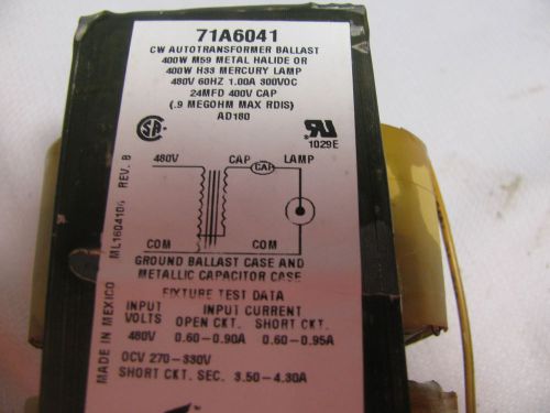 Advance 71a6041-001d core &amp; coil ballast kit for sale