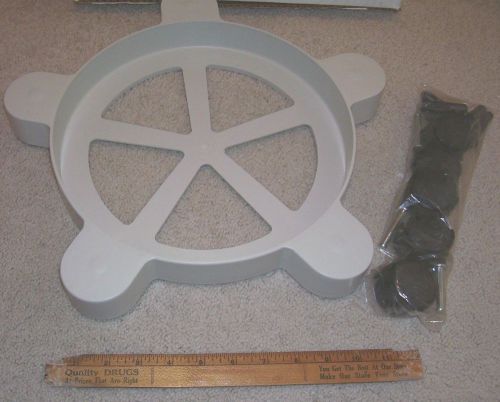 Pail Dolly, fits 11&#034; diameter pails, 5 wheels, new in original box