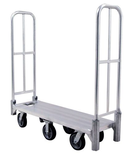 Aluminum u-boat cart, 1200 lbs load capacity, 63&#034; h, 61&#034;l, 18&#034;w, 8&#034; casters for sale