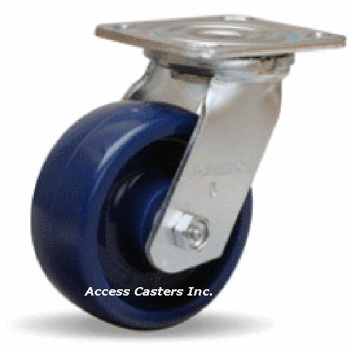 S-525-uyb 5&#034; x 2&#034; hamilton medium duty swivel plate caster, elastomer wheel for sale