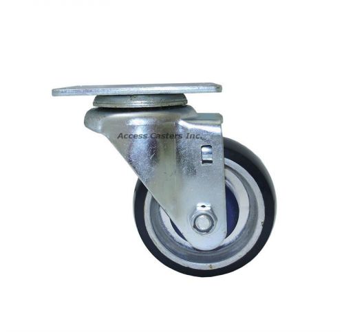 4d21pas 4&#034; swivel plate caster, polyurethane on aluminum wheel, 350 lbs capacity for sale