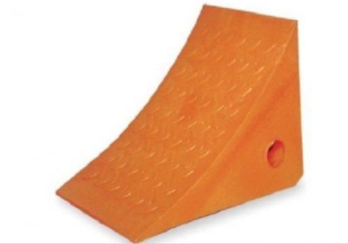 Vestil Urethane Wheel Chocks Bright Orange for Added Safety 8&#034; x 8&#034; x 11&#039;