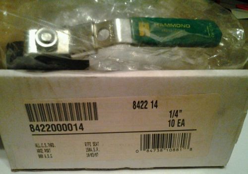 HAMMOND  8422 14 1/4&#034; Ball Valve 150 WSP 2000 WOG (Lot of 10)- NIB