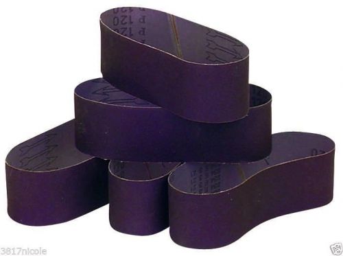 Pack of 5 Aluminum Oxide 6&#034; x 48&#034; 80 Grit Wood Sanding Belts World Ship Free US