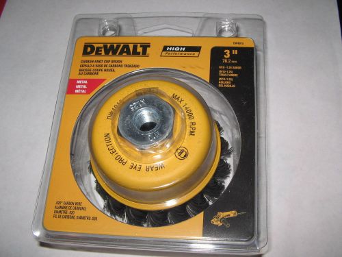 Dewalt, 3” Carbon Knot Cup Brush, M10 x 1.25 Thread