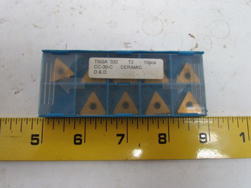 D&amp;d tnga 332 t2 cc-30-c ceramic inserts box of 9 pc for sale