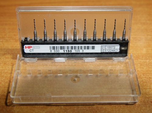 10 pcs brand new carbide micro drill bits 1.15mm cnc pcb dremel germany made for sale