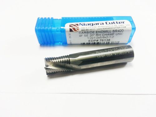 1/2&#034; Niagara Cutter Carbide 4 Flute TiALN Roughing End Mill 76138 (N 849)