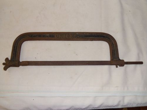 Antique Union Hack Saw 10 Inch Cast Iron Frame