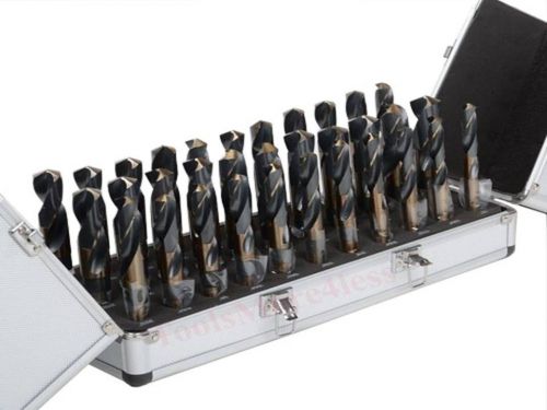 Silver &amp; Deming Bits Industrial 33 Pc  Drill Bit Index Set Tri Flat