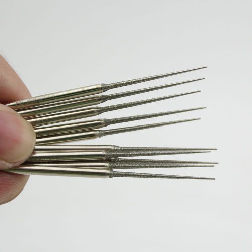 30Pcs 3*70*1.5 mm Lengthening Diamond Grinding Needle Bits Mounted Tapered Point