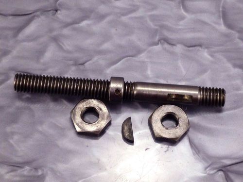 Atlas 618 craftsman 101 6&#034; metal lathe m6-34 tailstock ram screw w/ key &amp; collar for sale