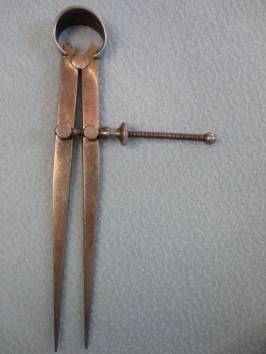 Vintage starrett metal machinist divider calipers drafting compass 7&#034; tool usa for sale