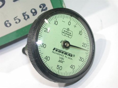 FEDERAL DIAL .001&#034; PERPENDICULAR INDICATOR MODEL V8I