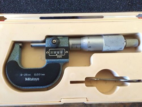 Mitutoyo 193-111 - digital micrometer - 0 to 25mm range - 0.001 mm for sale