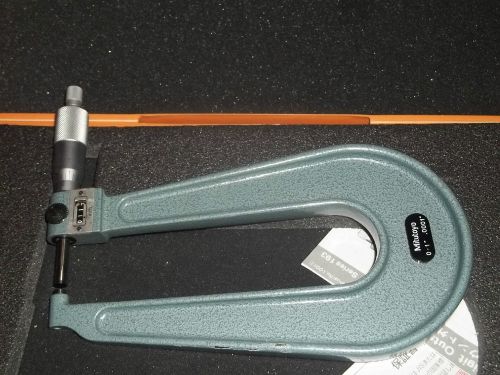 MITUTOYO 189-129  6&#039; DEEP THROAT MICROMETER, COUNTER .0001 GRADS