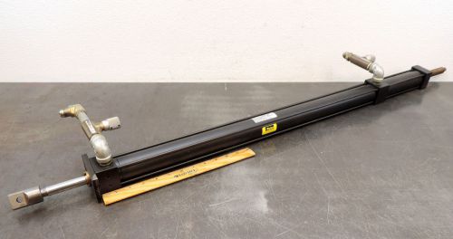 PARKER CJ2ANUS19AC PNUMATIC AIR CYLINDER 24&#034; STROKE 1.5&#034; BORE USED