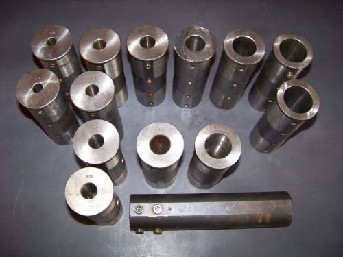 14 pcs lot lathe tool holder bushing adapter sleeve machinist mt2 mt3 mt4 for sale