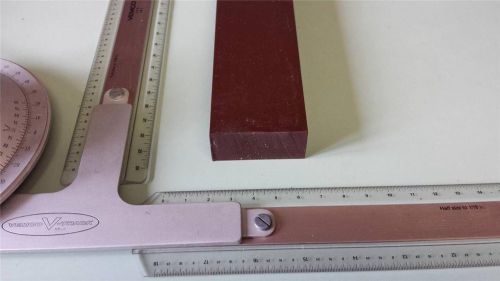 1&#034; x 2-3/16&#034; x 10&#034;  urethane / polyurethane 75 d brown sheet p/n 11007 for sale