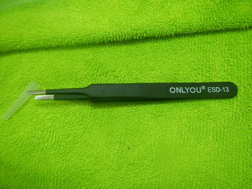 Straight anti-static tweezer maintenance tool esd-13 for sale