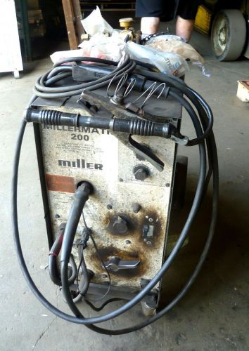 MILLERMATIC 200 WIRE FEED WELDER AS IS