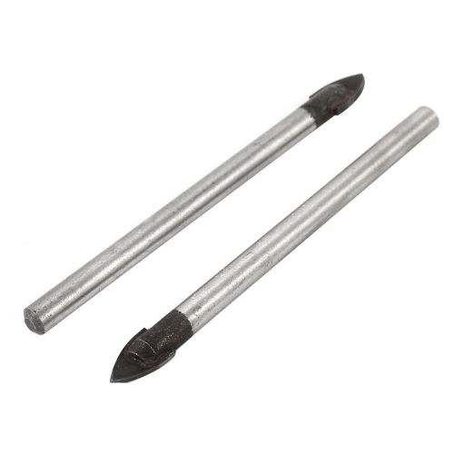 2pcs 2.8&#034; Long 5mm Dia Shank Metal Ceramic Tile Drill Bit for Glass