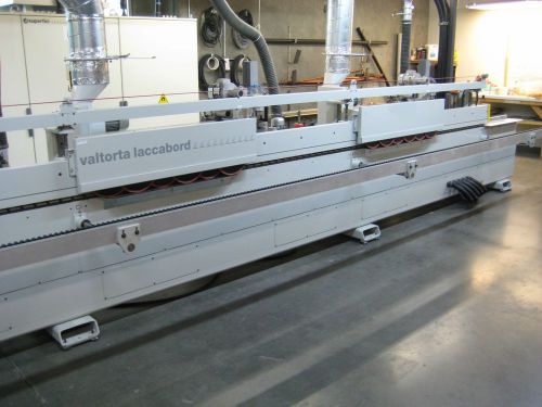 2012 superfici valtorta laccabord ultraviolet edge coat / roll coat machine. for sale