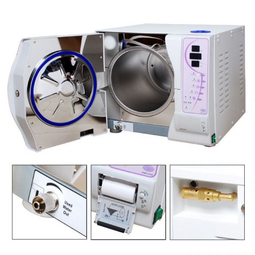 Dental Surgical Vacuum Steam Autoclave Sterilizer 12L With Printer CE