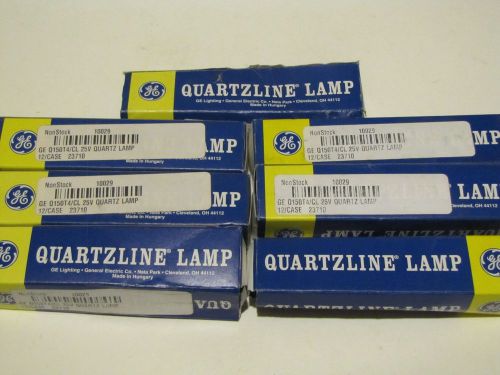 LOT OF 7 GE Q150T4/CL 25V QUARTZ LAMP NEW IN PACKAGE