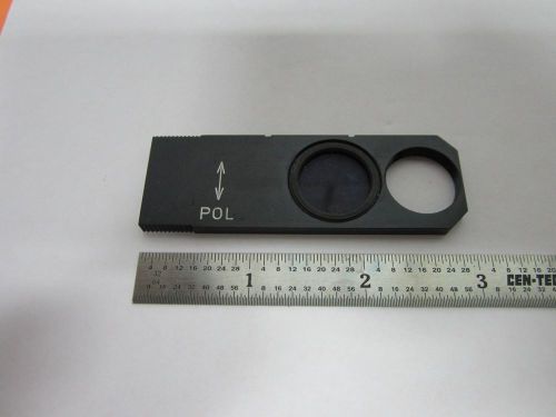 MICROSCOPE PART POLARIZER SLIDE GERMANY POL OPTICS BIN#B1-R-13