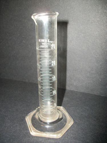 KIMAX 25 mL CHEMICAL SCIENCE LAB or KITCHEN MIXING GLASS POUR TUBE BEAKER