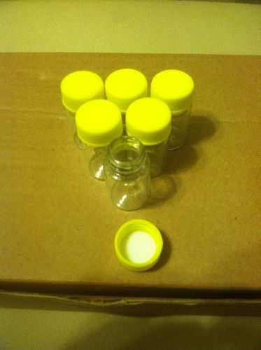 15 - Wide Mouth Glass Vials w/ Cap - 23 x 40 mm