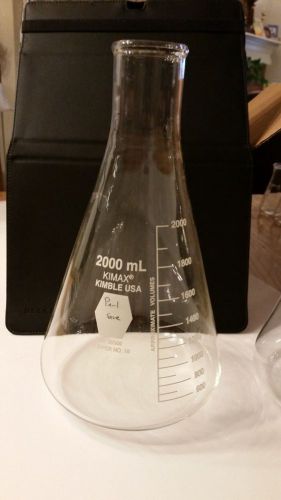 Kimax 2000mL Erlenmeyer Flask No. 26500