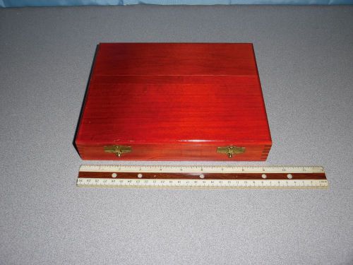 Vintage Microscope Slide Box Nice Cherrywood Color