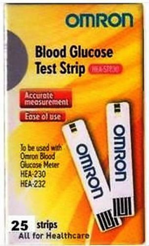 Test Strips Box(25 Strips) For Glucometer Omron HEA-230 &amp; HEA-232