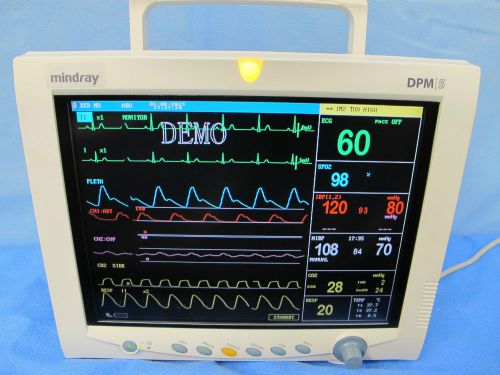 Mindray datascope pm-9000 express dpm5 patient monitor with etco2 and warranty for sale