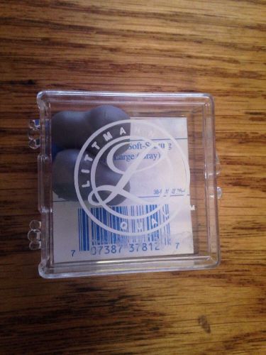 Littmann Soft-Sealing Eartips Model # 37812 Large Gray. New In Package