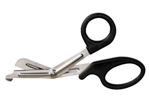 100 BLACK EMT Shears ( Scissors ) Bandage Paramedic EMS Rescue Supplies 5.50&#034;